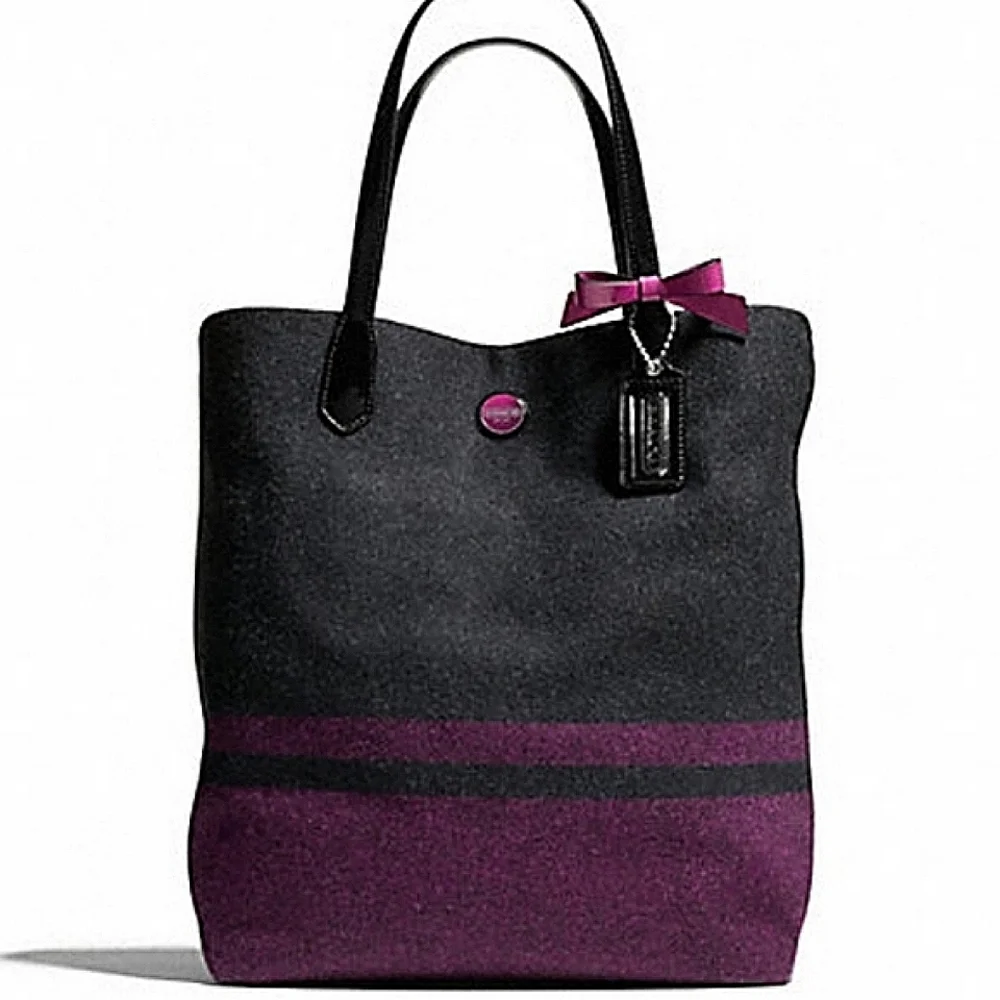 Coach North South Wool Tote